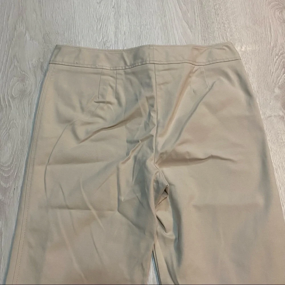 Ann Taylor Cream Wide-Leg Trousers - Picture 5 of 12